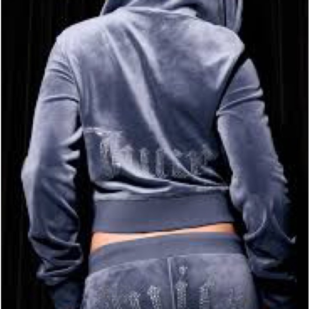 Juicy Couture Velvet zip up sweatshirt